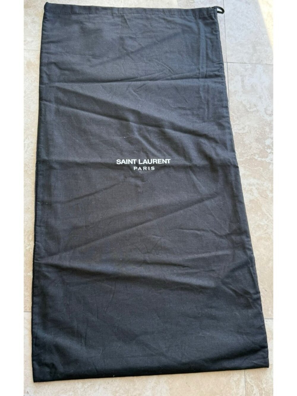 Saint Laurent Dust Bag Storage Cover Drawstring Black 27" x 14"